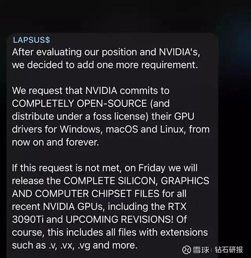 黑客对NVIDIA发出最后通牒-黑客事件