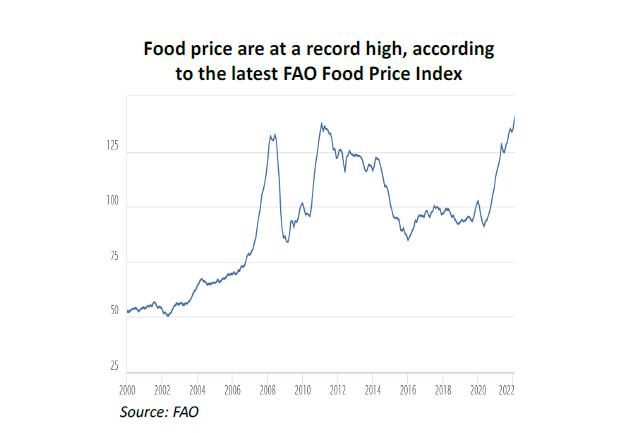 全球食品价格上涨-全球食品价格上涨20%