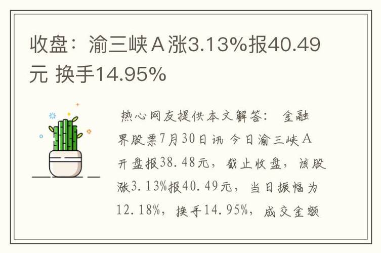 渝三峡a-渝三峡a股票