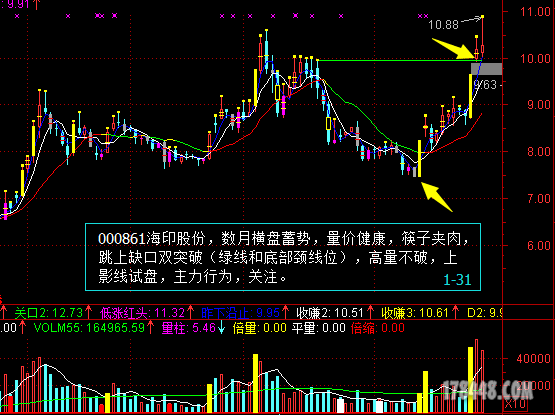000861股票-000861股票行情