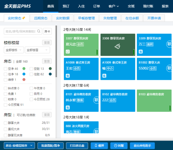 慧云-慧云酒店管理系统