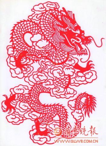 百龙-百龙送瑞迎新年 剪纸惊喜现蛟龙