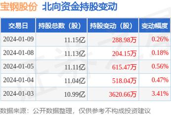 宝钢股份-宝钢股份获沪股通增持